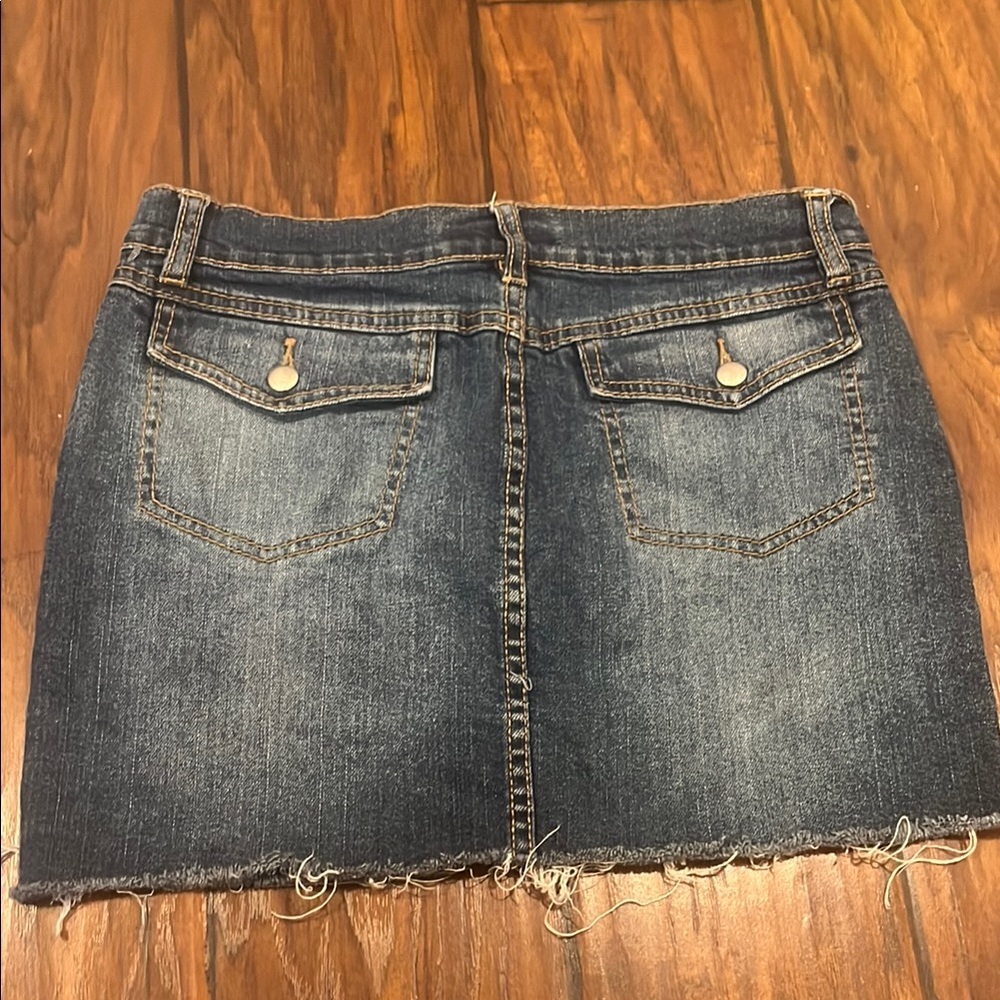 Tommy Hilfiger Blue Tan Mini Skirt Casual - Picture 5 of 7